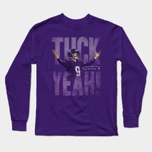 Justin Tucker Baltimore Tuck Yeah Bold Long Sleeve T-Shirt